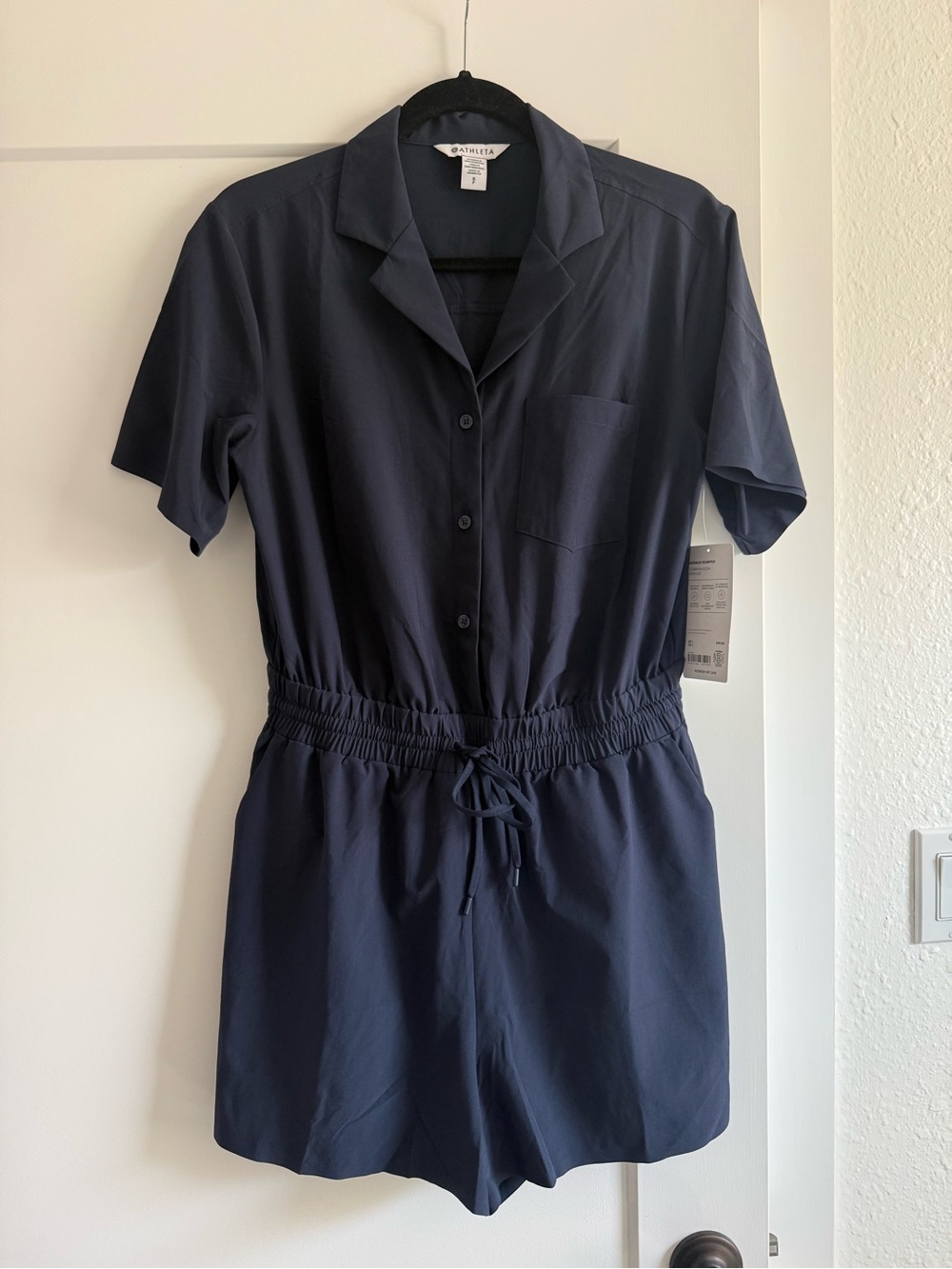 Athleta Avenue Romper in Navy